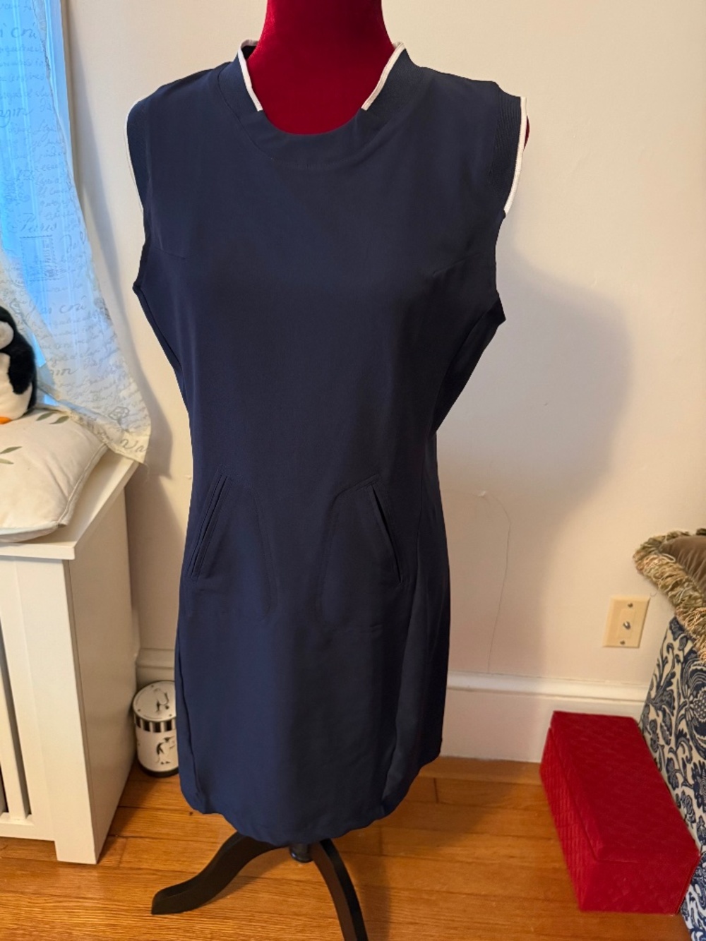 Mondetta Wms Sleeveless Dark Blue Dress size Med